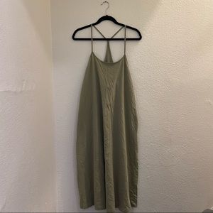 Flowy green maxi Zara dress Sz M